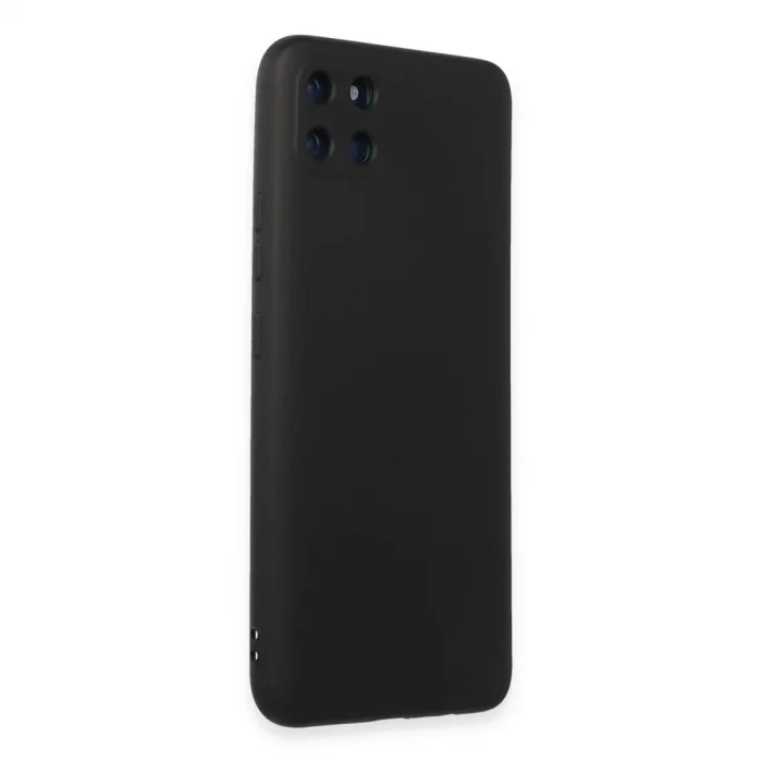 Realme C11 Kılıf Nano İçi Kadife Silikon - Siyah