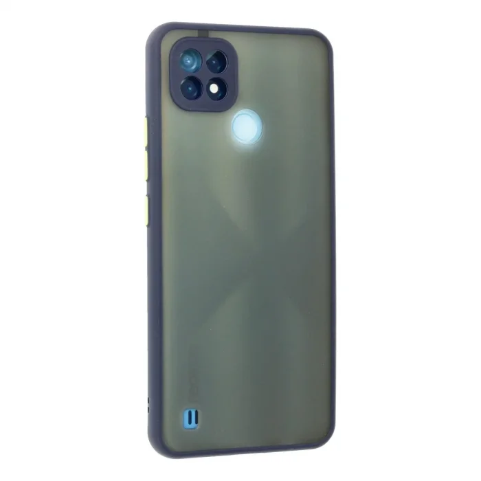 Realme C21 Kılıf Montreal Silikon Kapak - Lacivert