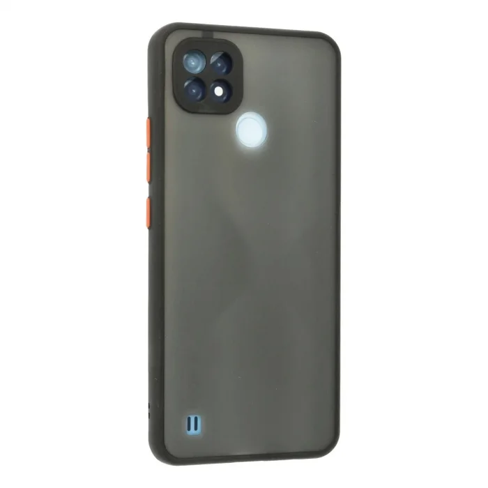 Realme C21 Kılıf Montreal Silikon Kapak - Siyah
