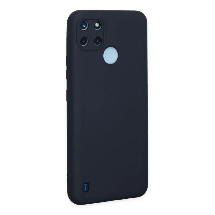 Realme C25y Kılıf Nano İçi Kadife Silikon - Lacivert