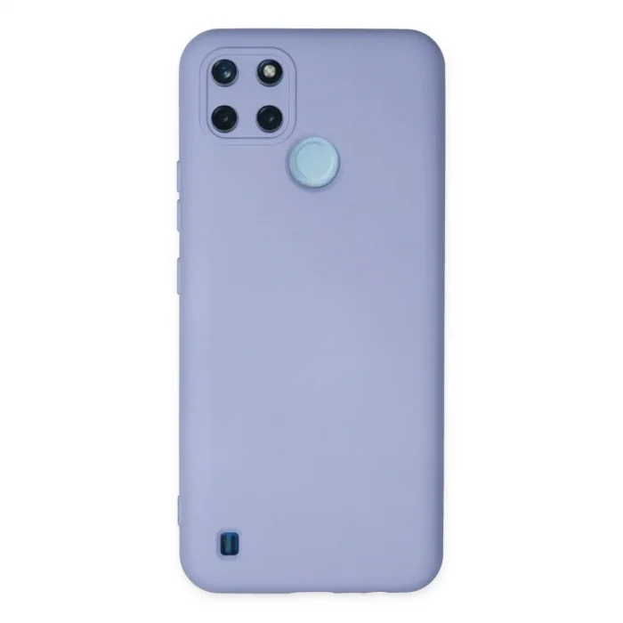 Realme C25y Kılıf Nano İçi Kadife Silikon - Lila