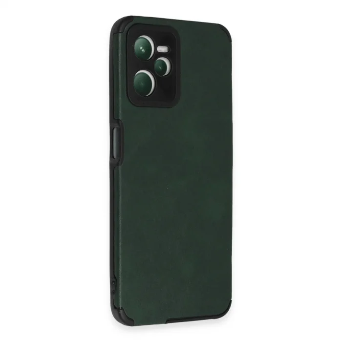 Realme C35 Kılıf Loop Deri Silikon - Yeşil