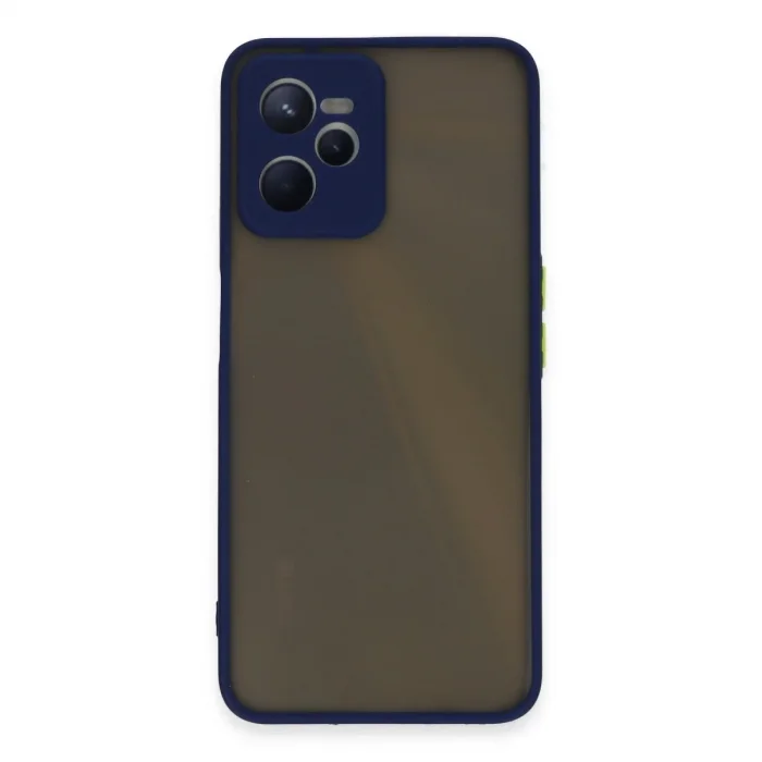 Realme C35 Kılıf Montreal Silikon Kapak - Lacivert