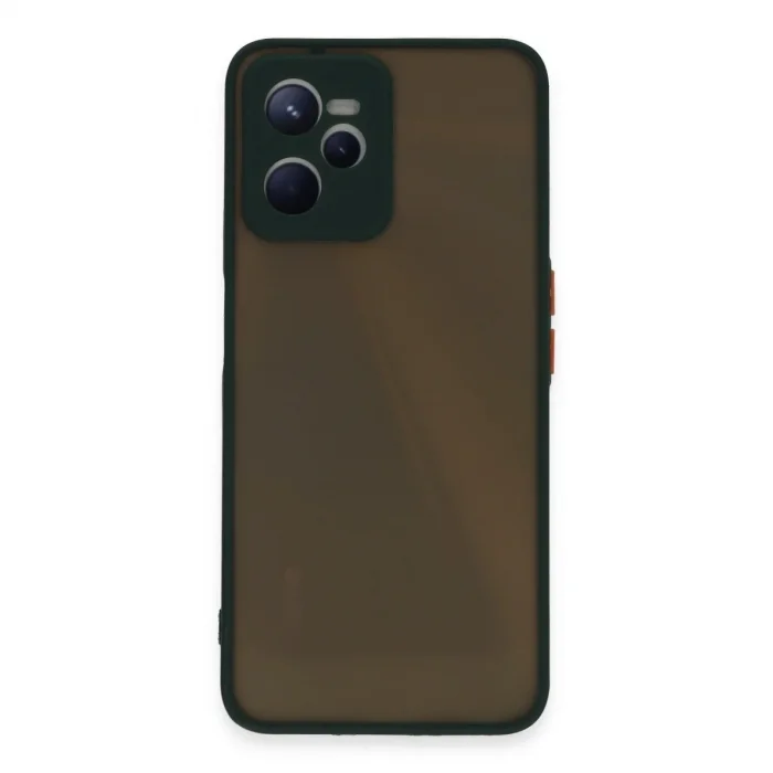 Realme C35 Kılıf Montreal Silikon Kapak - Yeşil