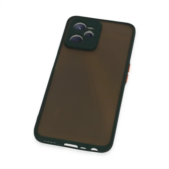 Realme C35 Kılıf Montreal Silikon Kapak - Yeşil