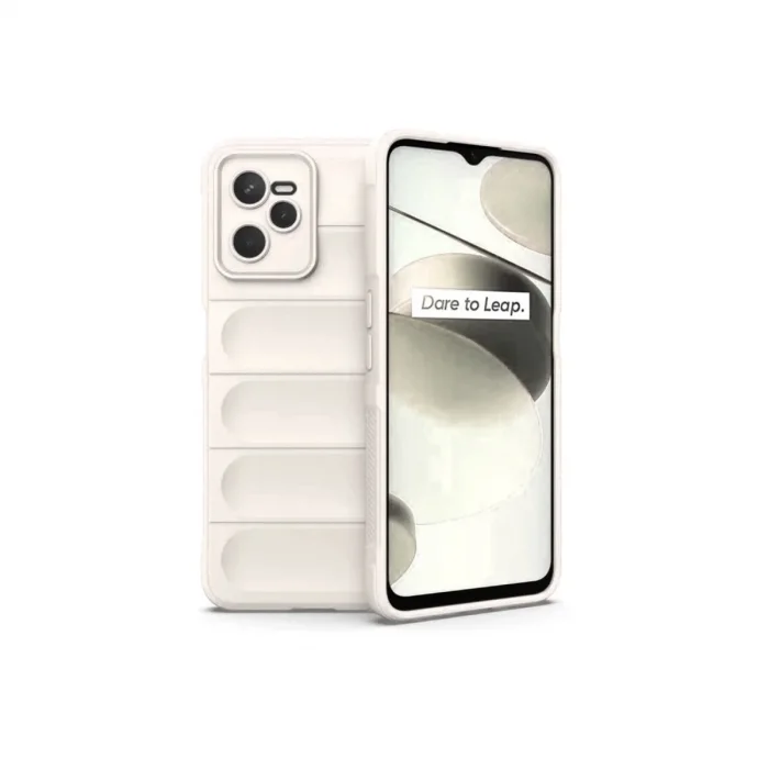 Realme C35 Kılıf Optimum Silikon - Krem