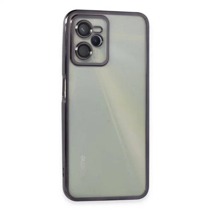 Realme C35 Kılıf Razer Lensli Silikon - Mor