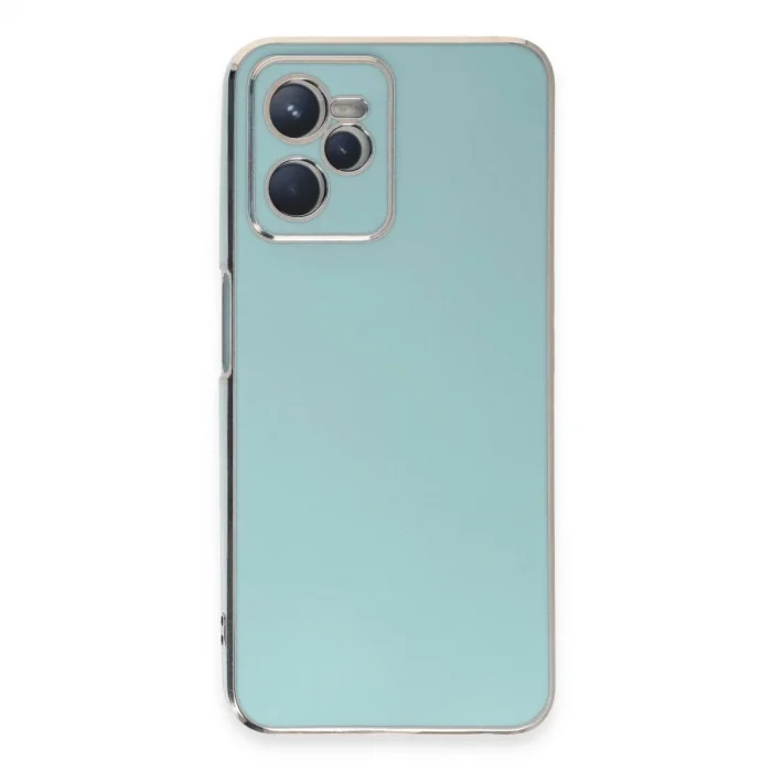 Realme C35 Kılıf Volet Silikon - Açık Yeşil