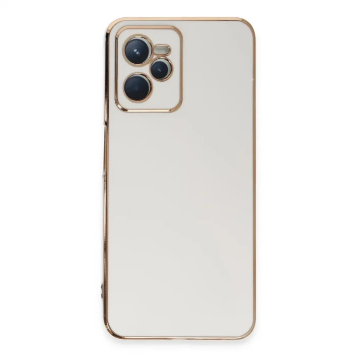 Realme C35 Kılıf Volet Silikon - Beyaz