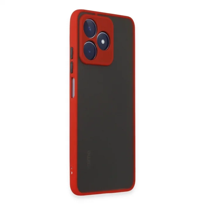 Realme C53 Kılıf Montreal Silikon Kapak - Kırmızı