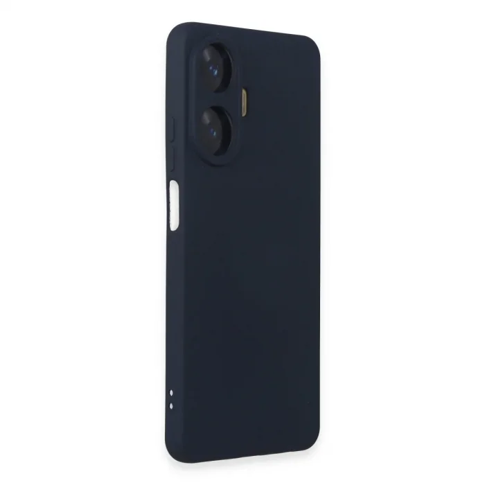 Realme C55 Kılıf Nano İçi Kadife Silikon - Lacivert