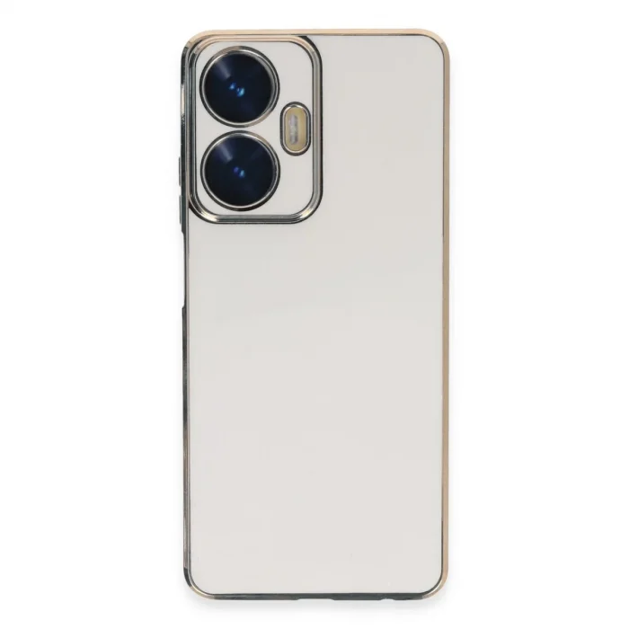 Realme C55 Kılıf Volet Silikon - Beyaz