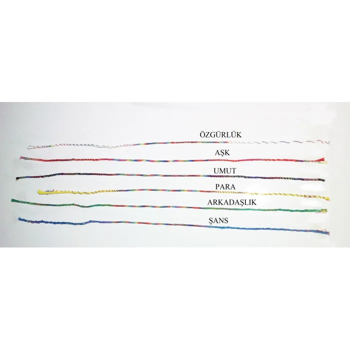 Renkli Şans Bileklikleri ( 6 Adet )