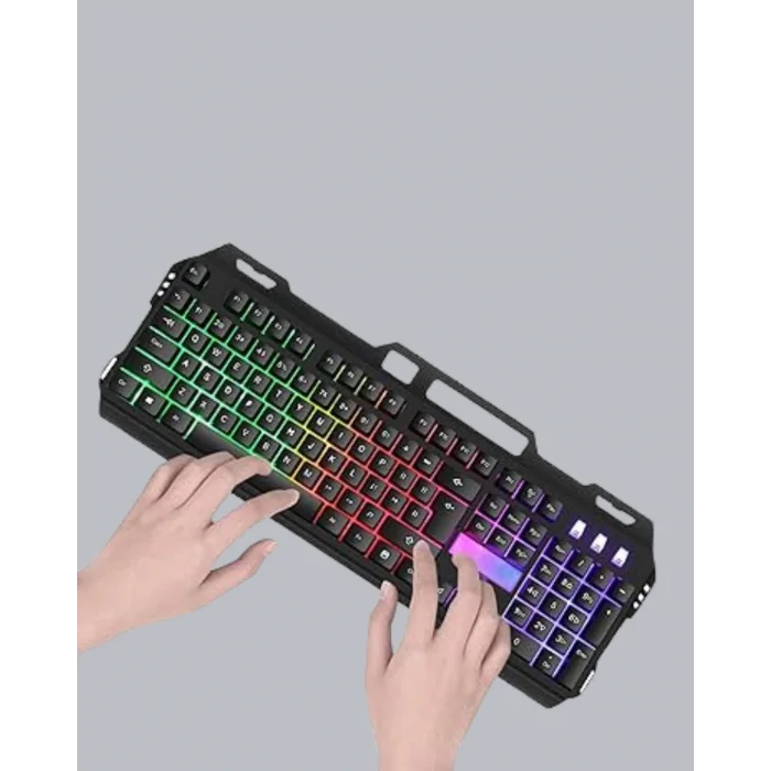 RGB Aydınlatmalı Klavye Mouse Seti – USB Bağlantılı, Türkçe Q, Ayarlanabilir DPI, Ergonomik Yapı