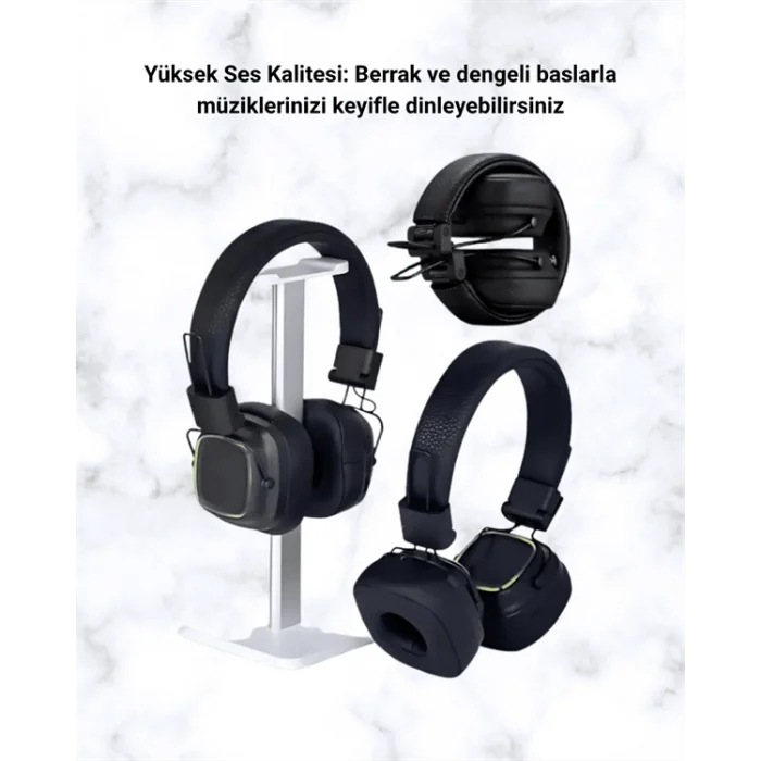 RGB Işıklı Katlanabilir Bluetooth 5.3 Kulak Üstü Kulaklık