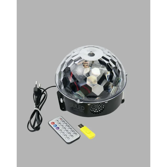 RGB LED Disko Topu Projektör – Ev Partileri, Doğum Günleri ve Eğlence İçin Işık Şovu