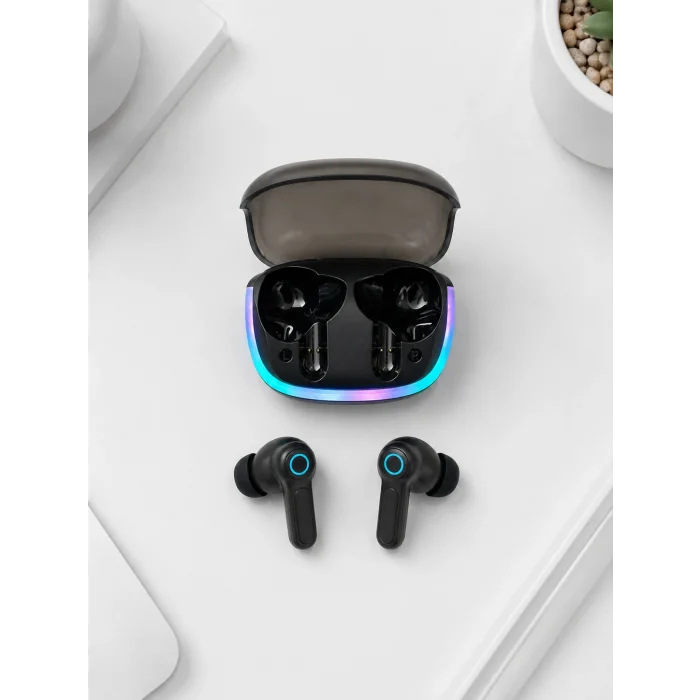 RGB Şarj Kutulu TWS Kablosuz Kulaklık Bluetooth 5.4 HD Voice Type-C Şarj Destekli