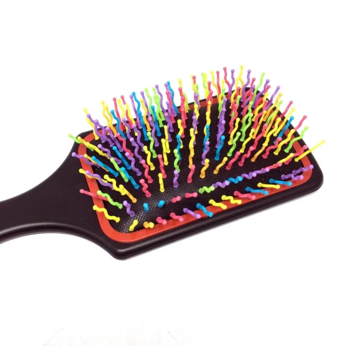 Saç Açıcı Pratik Renkli Uçlu Plastik Saç Fırçası Tarağı Ergonomik Tarak