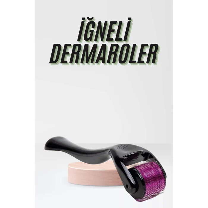 Saç Çıkarma Tarağı Dermaroller 540 Iğneli Roller 1 Mm Iğne Cilt Yüz Yenileme Bakım Seti