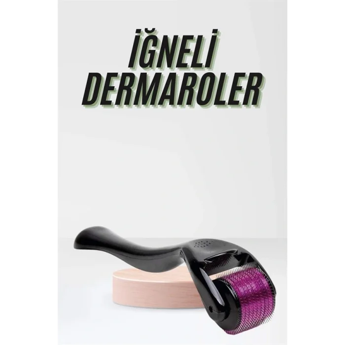 Saç Çıkarma Tarağı Dermaroller 540 Iğneli Roller 1 Mm Iğne Cilt Yüz Yenileme Bakım Seti