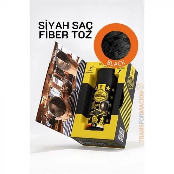 Saç Dolgunlaştırıcı Fiber Topik Toz Siyah 50 Gram 721496