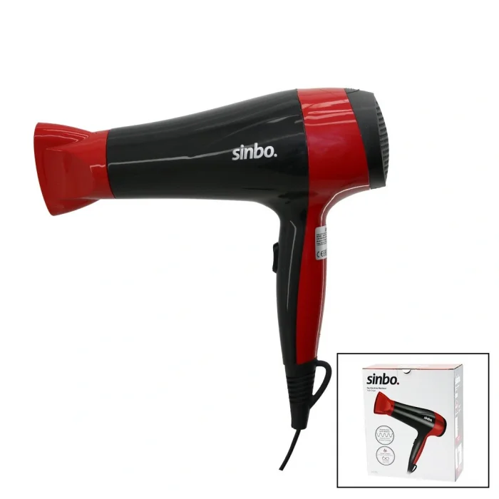 SAÇ KURUTMA MAKİNESİ 2 KADEME HIZ - SICAKLIK FÖN BAŞLIK ZİKZAK REZİSTANS SARIM HOMOJEN ISI DAĞILIM SHD-7093 (5047)