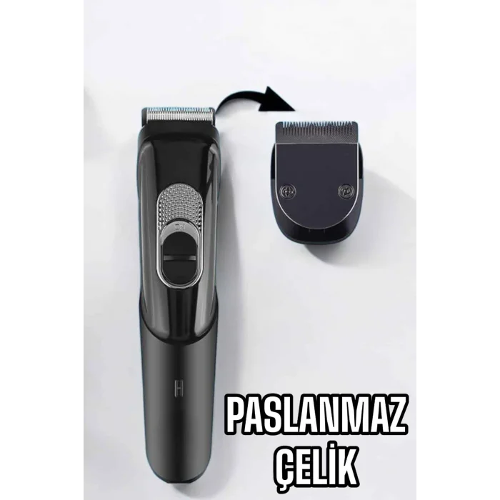 Saç Sakal Vücut Şarjlı Kablosuz Tıraş Makinesi Profesyonel Paslanmaz Çelik