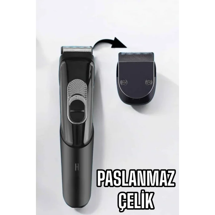 Saç Sakal Vücut Şarjlı Kablosuz Tıraş Makinesi Profesyonel Paslanmaz Çelik