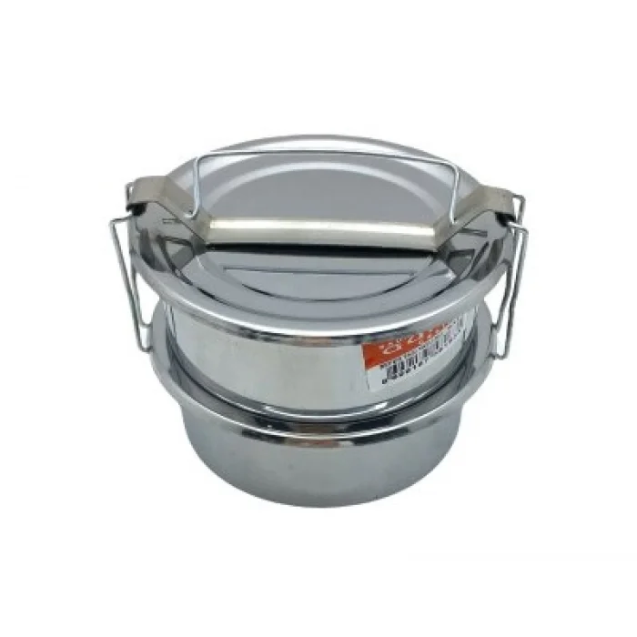 SADA GÜNEŞ ÇELİK NO-14CM ( 2Lİ ) ( METAL ) SEFER TASI ( DERİNLİK : 4.5CM ) ( TAŞIMA KULP=BAĞLAMA KANCALI )*100