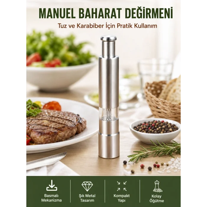 Sağlıklı ve Dayanıklı Gıda Sınıfı Paslanmaz Çelik Öğütücü Yeni Nesil