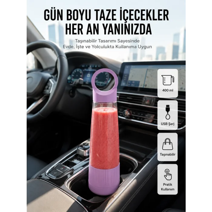 Sağlıklı Yaşam İçin 400 ml Taşınabilir Blender