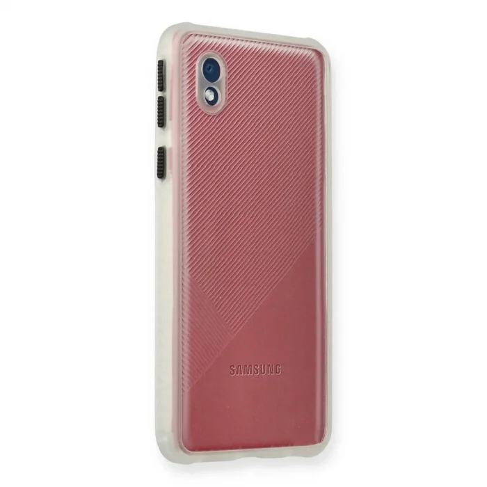 Samsung Galaxy A01 Core Kılıf Miami Şeffaf Silikon - Şeffaf