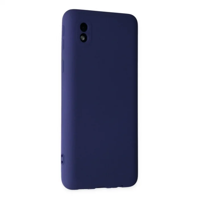 Samsung Galaxy A01 Core Kılıf Nano İçi Kadife Silikon - Lacivert