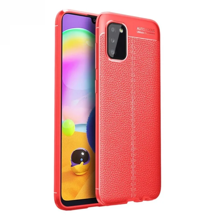 Samsung Galaxy A02s Kılıf Auto Focus Kapak - Kırmızı