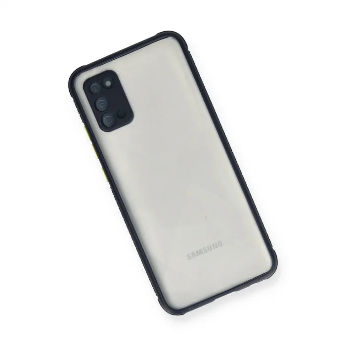 Samsung Galaxy A02s Kılıf Miami Şeffaf Silikon - Lacivert