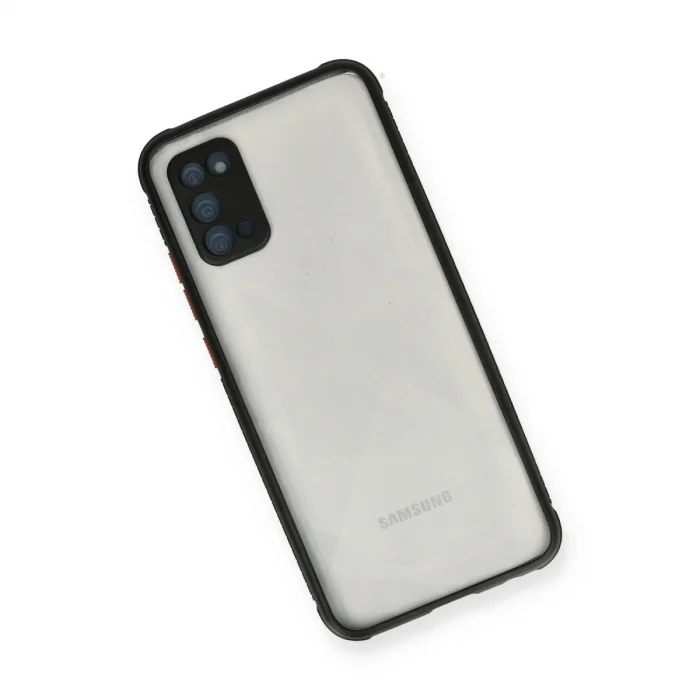 Samsung Galaxy A02s Kılıf Miami Şeffaf Silikon - Siyah