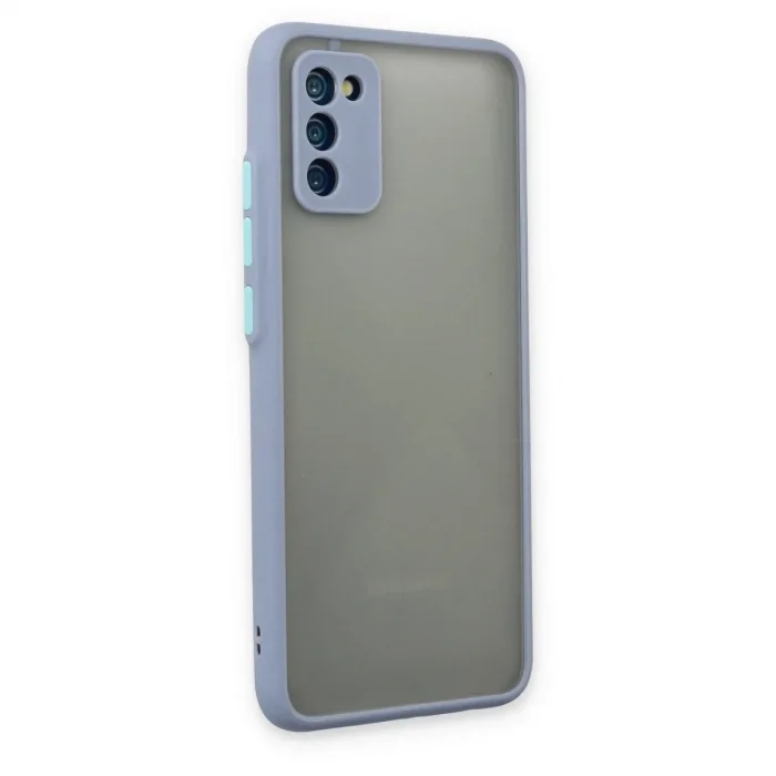 Samsung Galaxy A02s Kılıf Montreal Silikon Kapak - Gri