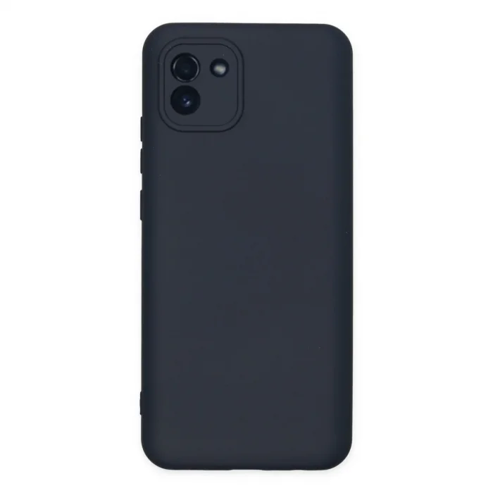 Samsung Galaxy A03 Kılıf Nano İçi Kadife Silikon - Lacivert