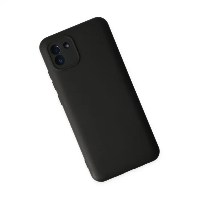 Samsung Galaxy A03 Kılıf Nano İçi Kadife Silikon - Siyah