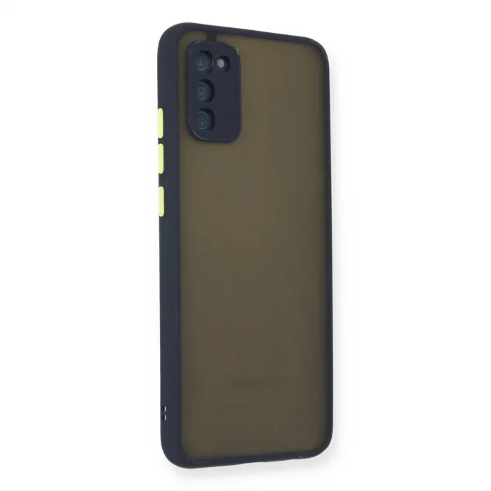 Samsung Galaxy A03s Kılıf Montreal Silikon Kapak - Lacivert