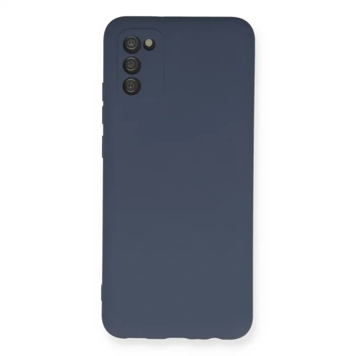 Samsung Galaxy A03s Kılıf Nano İçi Kadife Silikon - Gri