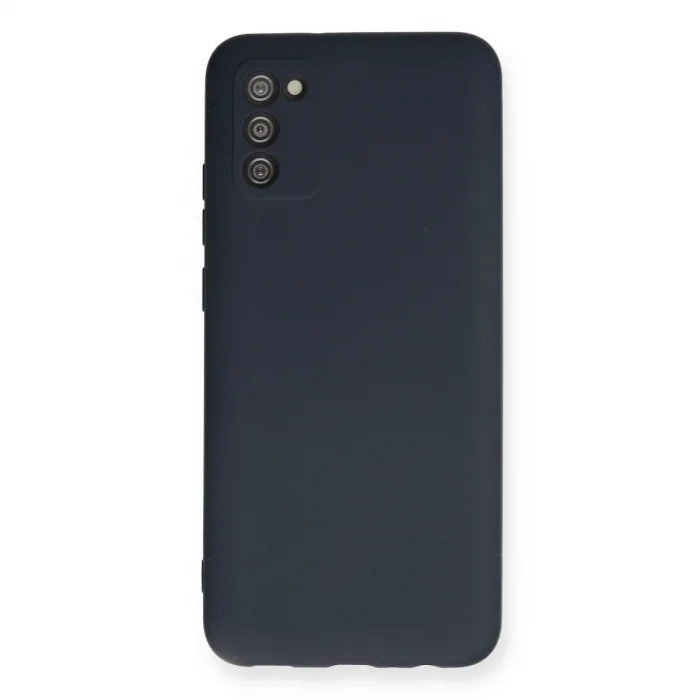 Samsung Galaxy A03s Kılıf Nano İçi Kadife Silikon - Lacivert