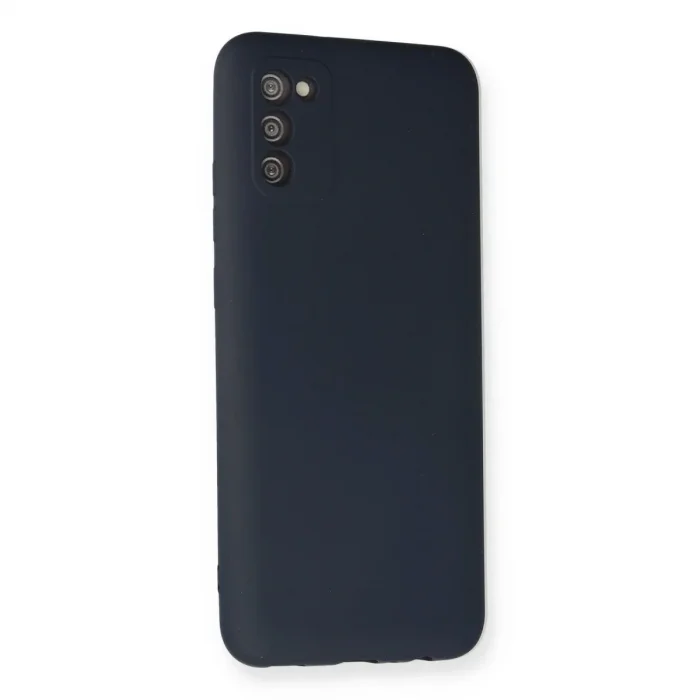 Samsung Galaxy A03s Kılıf Nano İçi Kadife Silikon - Lacivert