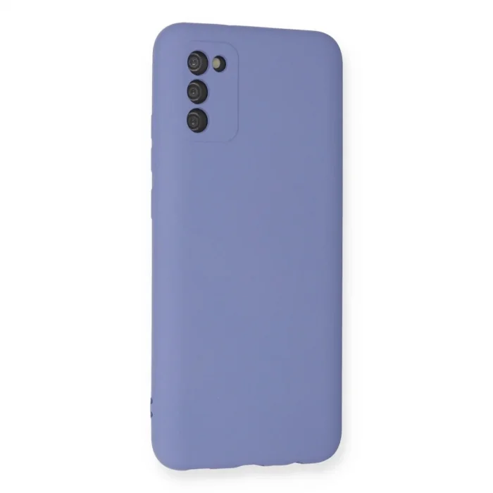 Samsung Galaxy A03s Kılıf Nano İçi Kadife Silikon - Lila