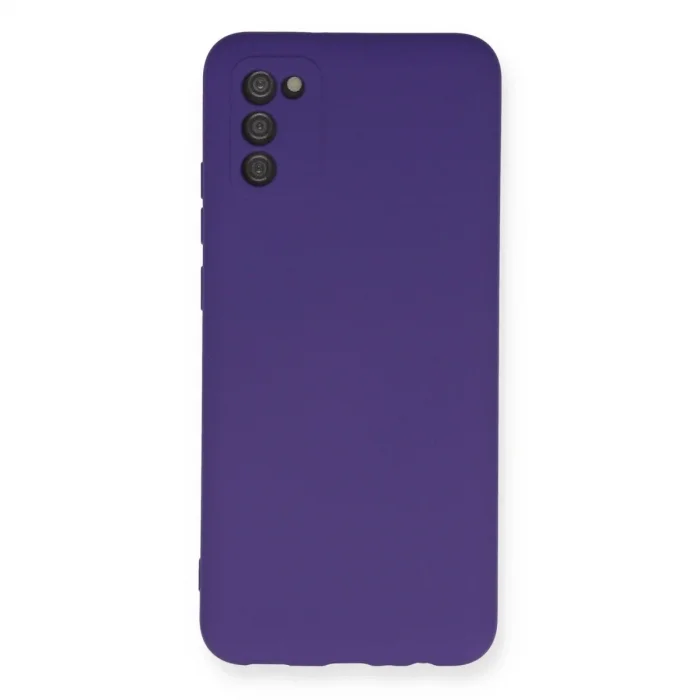 Samsung Galaxy A03s Kılıf Nano İçi Kadife Silikon - Mor