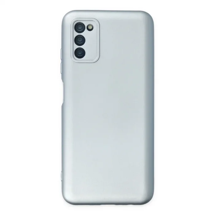 Samsung Galaxy A03s Kılıf Nano İçi Kadife Silikon - Sky Blue
