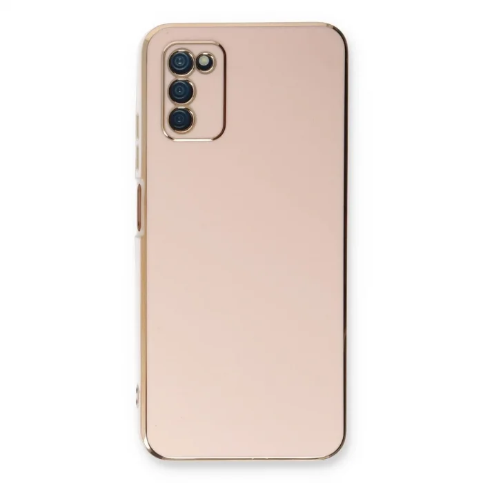 Samsung Galaxy A03s Kılıf Volet Silikon - Pembe