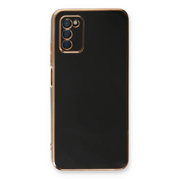 Samsung Galaxy A03s Kılıf Volet Silikon - Siyah