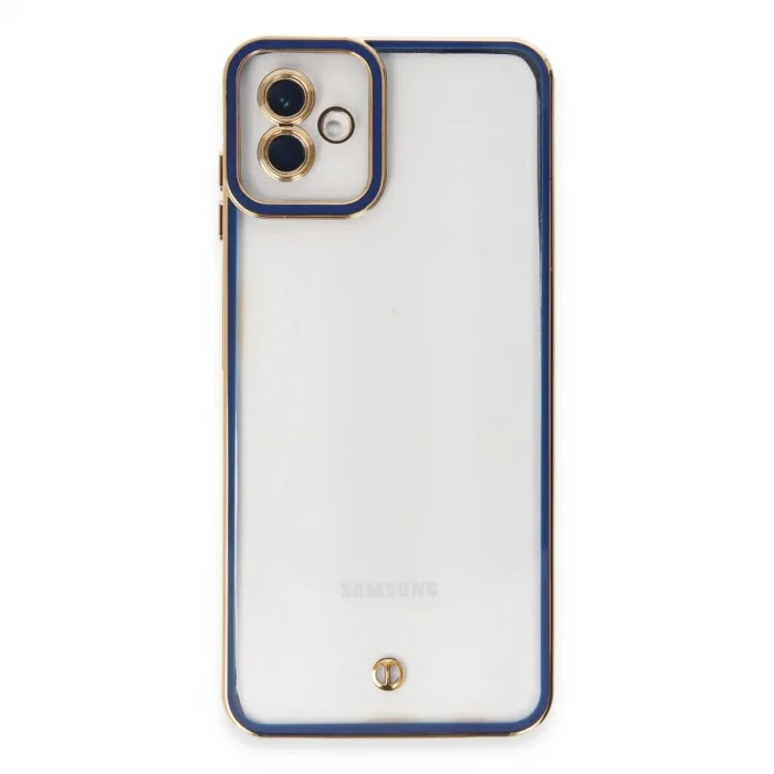 Samsung Galaxy A04 Kılıf Liva Lens Silikon - Mavi