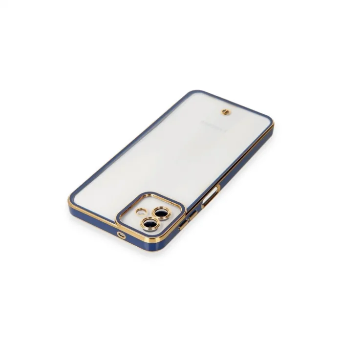 Samsung Galaxy A04 Kılıf Liva Lens Silikon - Mavi